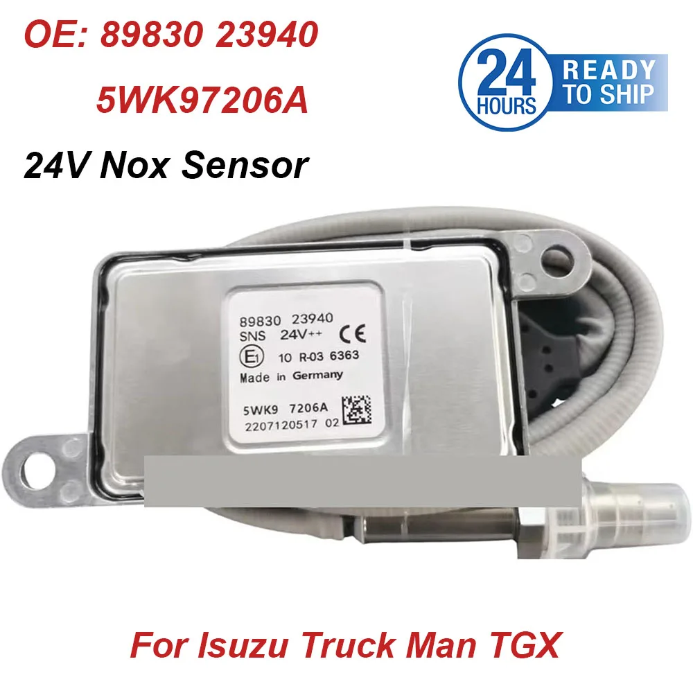 

For Isuzu Truck Parts 5WK97206A 5WK97206 8983023940 High Quality NOX Sensor Nitrogen Oxygen Sensor 24V