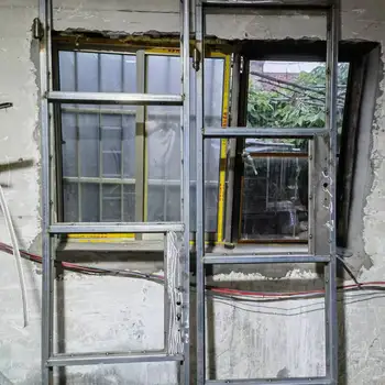 금속 이중 유리 스틸 프렌치 유리 문, 모던 홈 