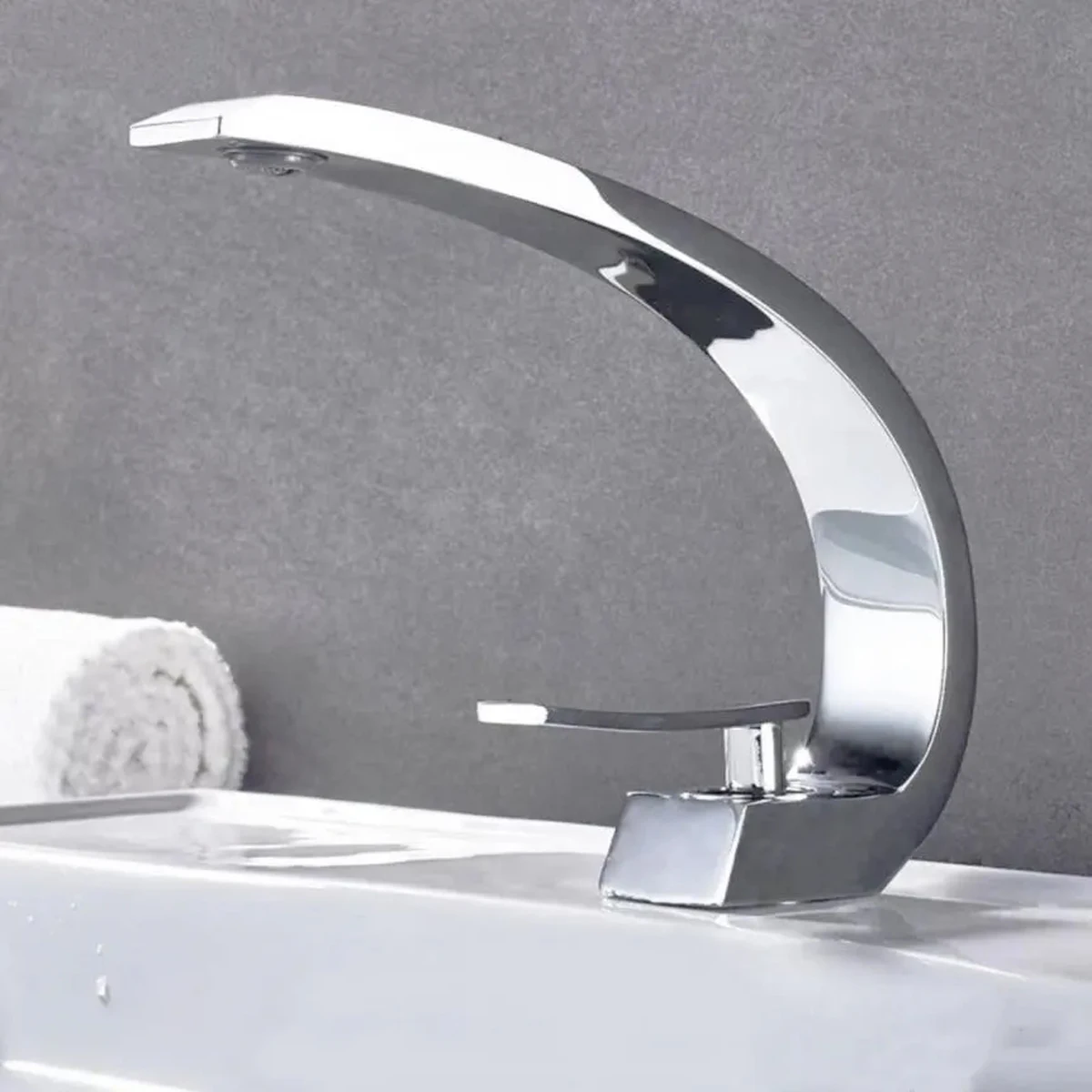 حوض صنبور ، حوض غسيل كوبي ، خلاط غسالة للحمام ، ماء ساخن وبارد ، أحادي القيادة كروم ، لوك يونغ #2