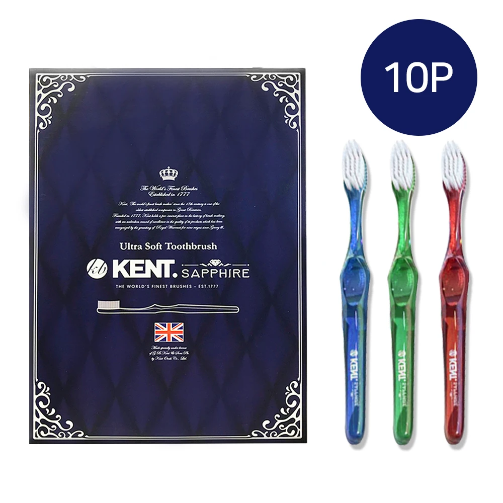 Kent Season 4 Sapphire Extra-Fine Bristle Toothbrush, Pack of 5 (2 Set)