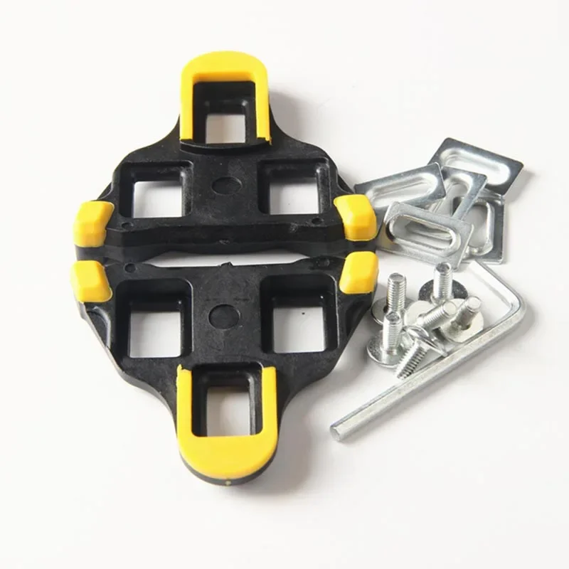 AliExpress 1pair Bicycle Self-locking Pedal Set Red Yellow Road Bike Pedal Cleats For Shimano SPD-SL SM-SH11 2pcs Bike Accessories BC0182