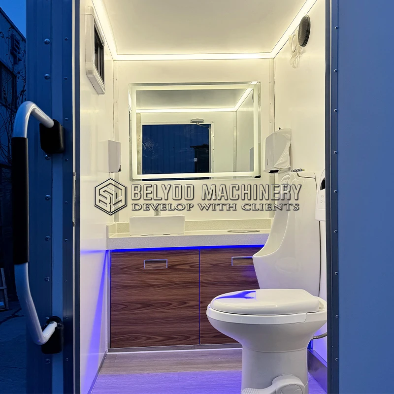 Belyoo Global Best Selling Toilet Trailer Portable Toilet Outdoor Restroom Trailer Mobile Restroom Shower Trailer for Sale