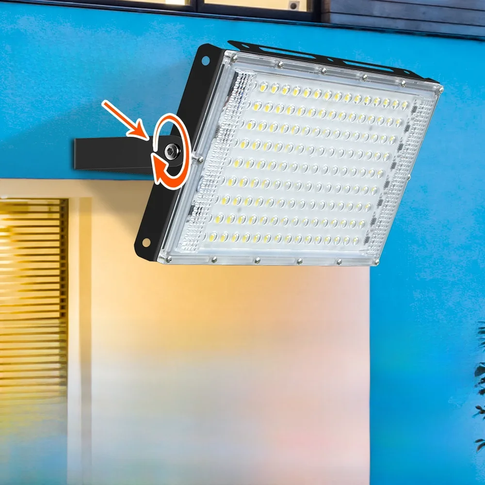 200W LED Floodlight Reflector Spotlights Outdoor IP65 Waterproof Street Lamp Garden Exterior Lighting Cold/Warm White AC220-240V