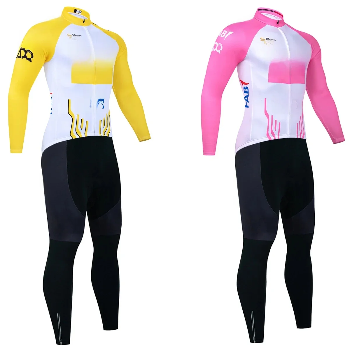 AliExpress EFAPEL New Yellow Cycling Jersey Winter 2025 UAE Team Bike Maillot Jacket Pants Set 20D Ropa Ciclismo Fleece Bicycle Clothing