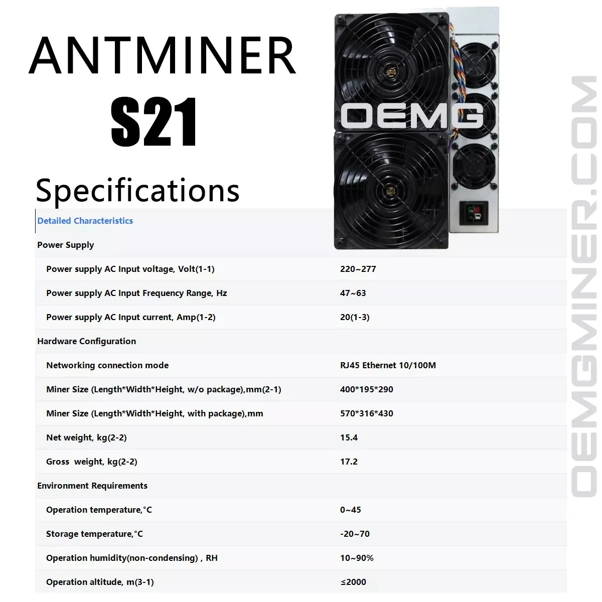 

Купите 2 и получите 1 бесплатно новый Antminer S21 195Th 3412 Вт BTC Биткоин Майнер Asic Майнер с блоком питания