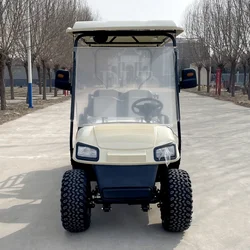 2024 Wholesale 350cc Petrol Engine Club Car Minibus Sightseeing Car For Sale Touring Adult Fuel Golf Cart With Cargo Box