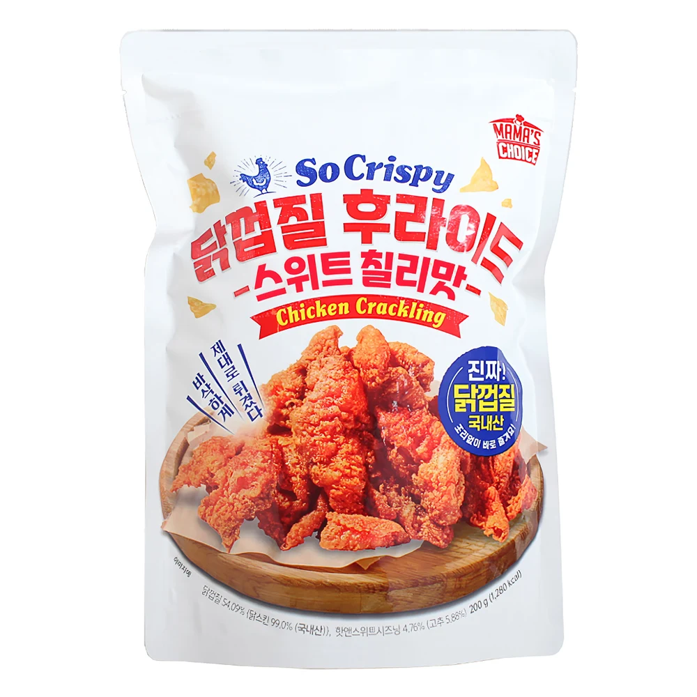 마마스초이스 닭껍질 후라이드 스위트 칠리맛 200g x 4개