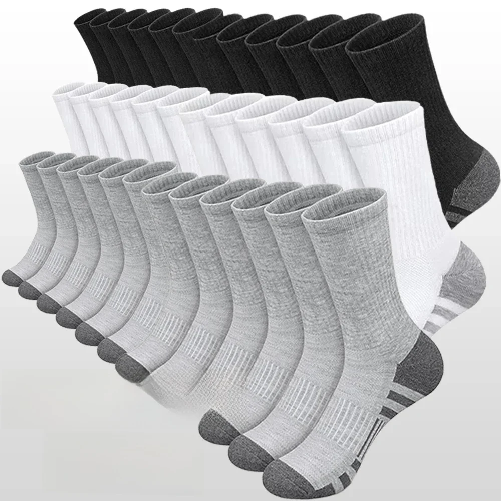 AliExpress 10/20/30 Pairs Men Outdoor Sports Socks Anti Odor Sweat Absorbing Breathable Comfortable Basketball Cycling Running Casual Socks