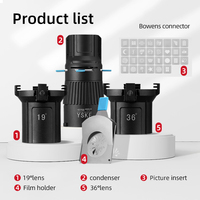 YSKE Bowens Mount 36° Snoot - 30 Patterns 5 Colors, Professional Studio Lighting for Film/Video/Photography