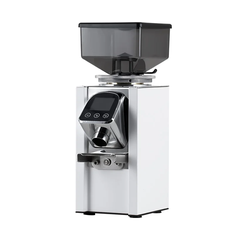 

New Professional 64mm flat burr coffee grinder CRM9016 with 500g bean hopper and LCD display bean grinding machine commercial