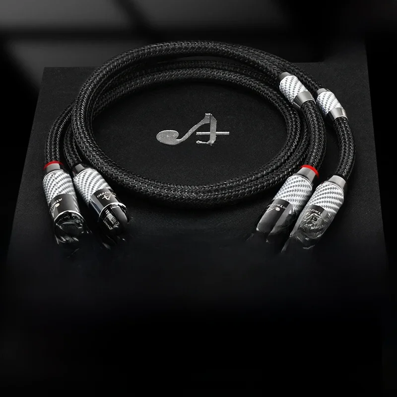 Kabel Audio HiFi XLR Hi-End z włókna węglowego rod wtyczka powlekana 2XLR do przewód Audio mikser do mikrofonu — zdjęcie produktu 7