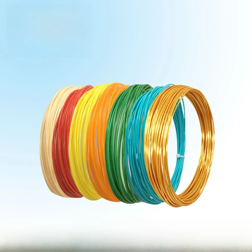 Recharge de stylo 3D en plastique, Filament Pla 10M pour dessiner des enfants, poignées 1.75 Mm, impression marbre bois, changement de température, couleur