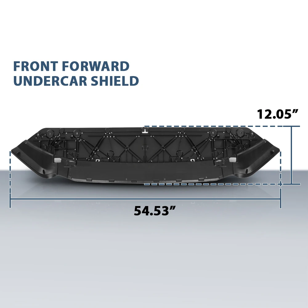 แผ่นกันกระแทกใต้ท้องเครื่องยนต์ด้านหน้า 8W0807611A สำหรับ Audi A4 ปี 2017-2020 สีดำใหม่ ผลิตจากพลาสติก PP ป้องกันใต้เครื่องยนต์และกันโคลน