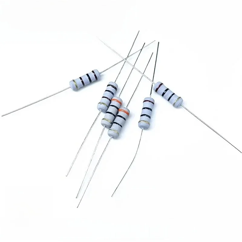 50 pièces 1W film de carbone 5% résistance annulaire de couleur 10 22 33 47 51 62 75 82 91 100 220 470 1K 10K 100K 2,2 4,7 22 47 100 220 470 ohm