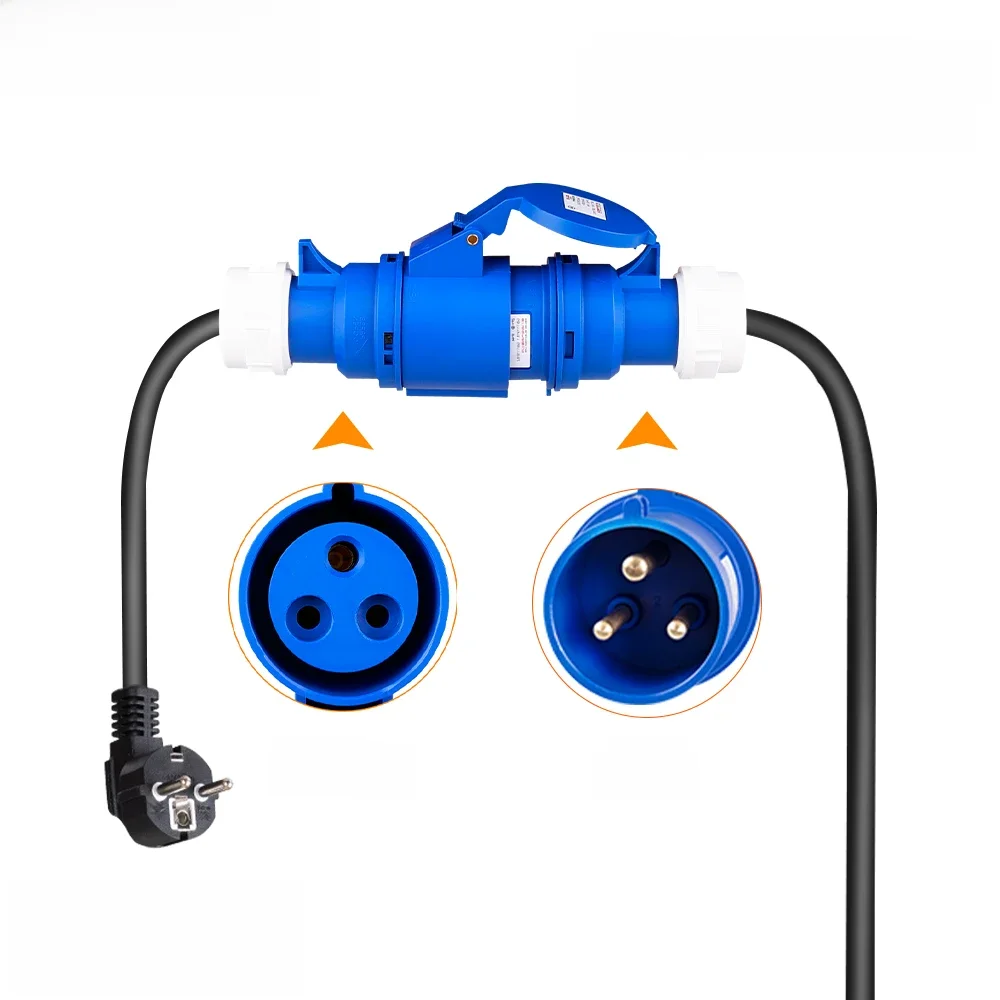 IPENGEN-CEE Feminino Plug Charger, 3 pinos adaptador, conexão impermeável, Wallmount, soquete