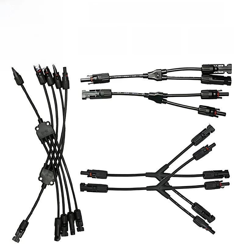 1/5/20/100 ensemble connecteur solaire PV photovoltaïque mâle femelle prise étanche 3 4 5 voies type Y 1 entrée 2/3/4 sorties Kits solaires système