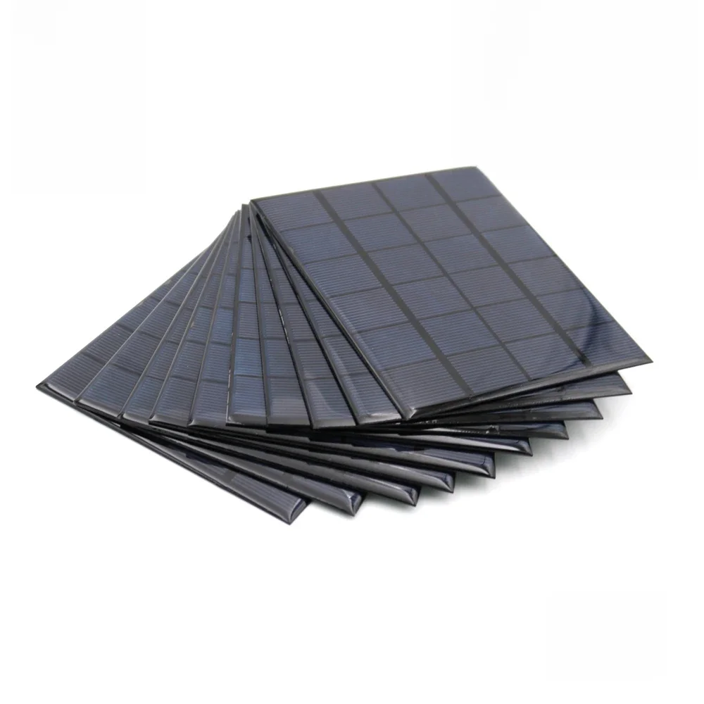 10 SZT. X Panel Słoneczny DC 6V 100mA 167mA 183mA 333mA 500mA 583mA 750mA Ładowarka Solarna do Telefonu Komórkowego Przenośna — zdjęcie produktu 2