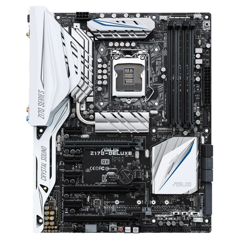 LGA 1151 Asus Z170-DELUXE Motherboard DDR4 64GB i7 i5 i3 PCI-E 3.0 M.2 Desktop Z170 HDMI-compatible 1151 Overlocking ATX