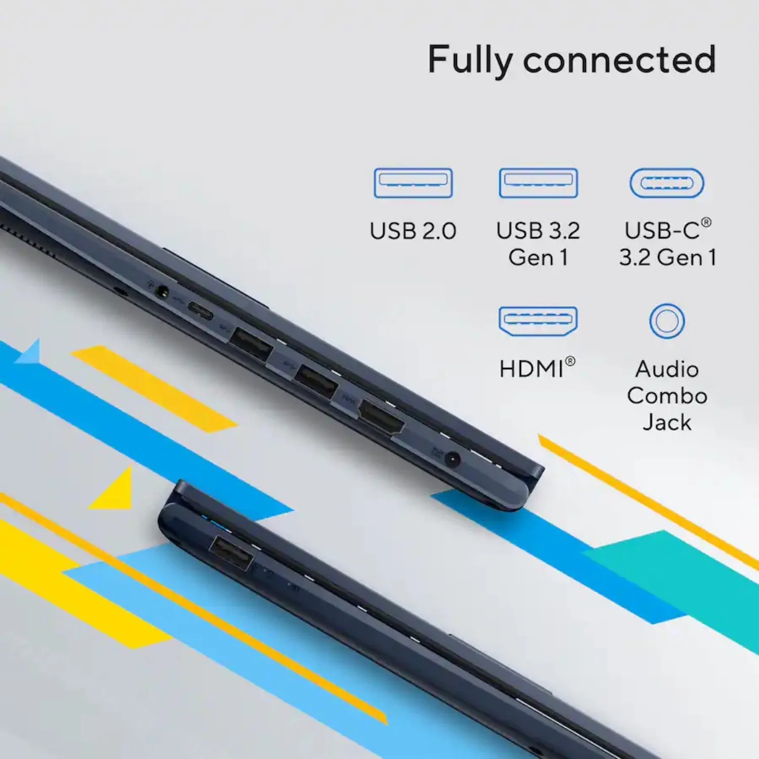 โน้ตบุ๊ก ASUS Vivobook 14 นิ้ว FHD, Intel Core i3 1315U, แรมสูงสุด 16GB, SSD 1TB, Wi-Fi 5, Windows 11 Home