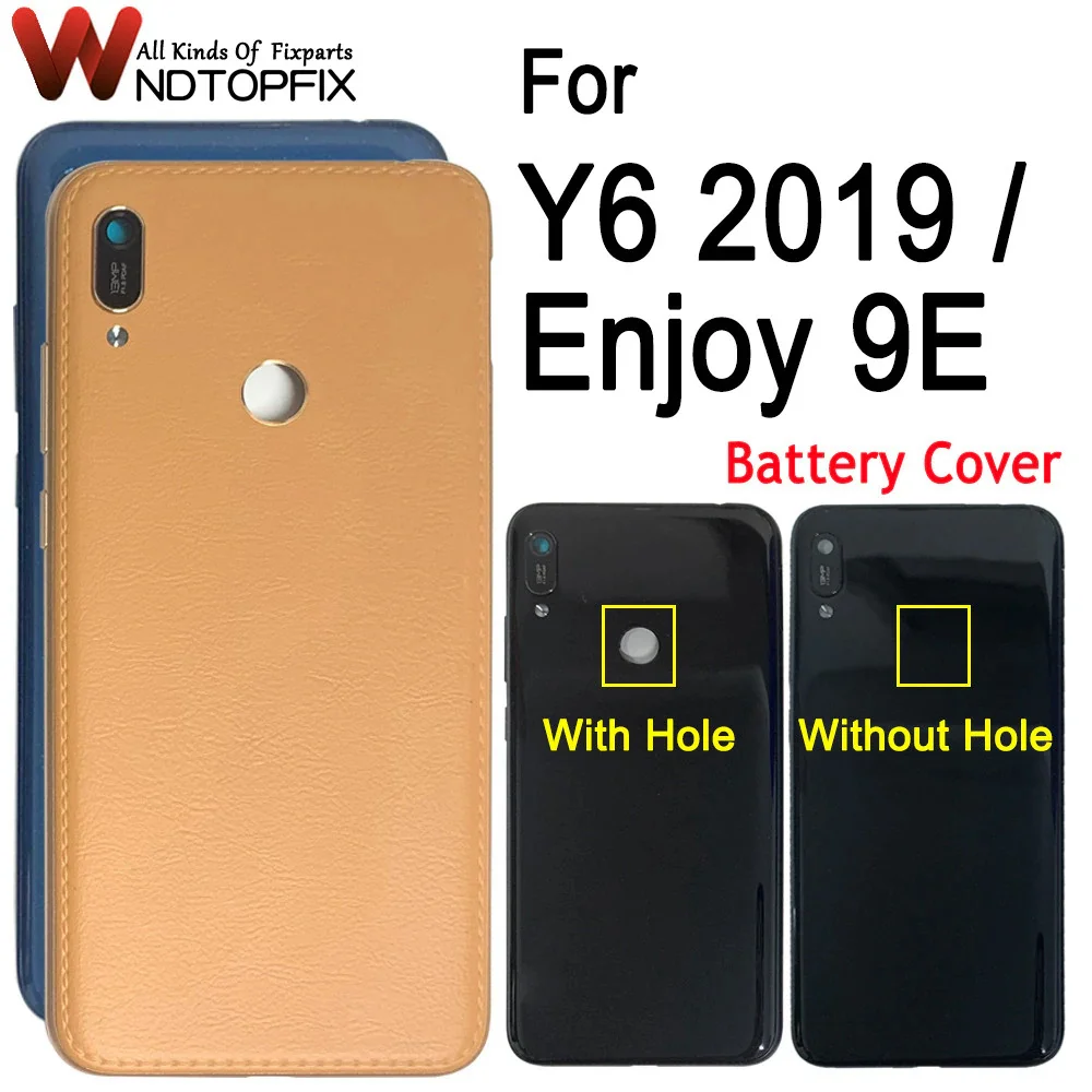 Back Housing For Huawei Enjoy 9E Battery Cover Door Rear Glass MRD-AL00 Case 6.09