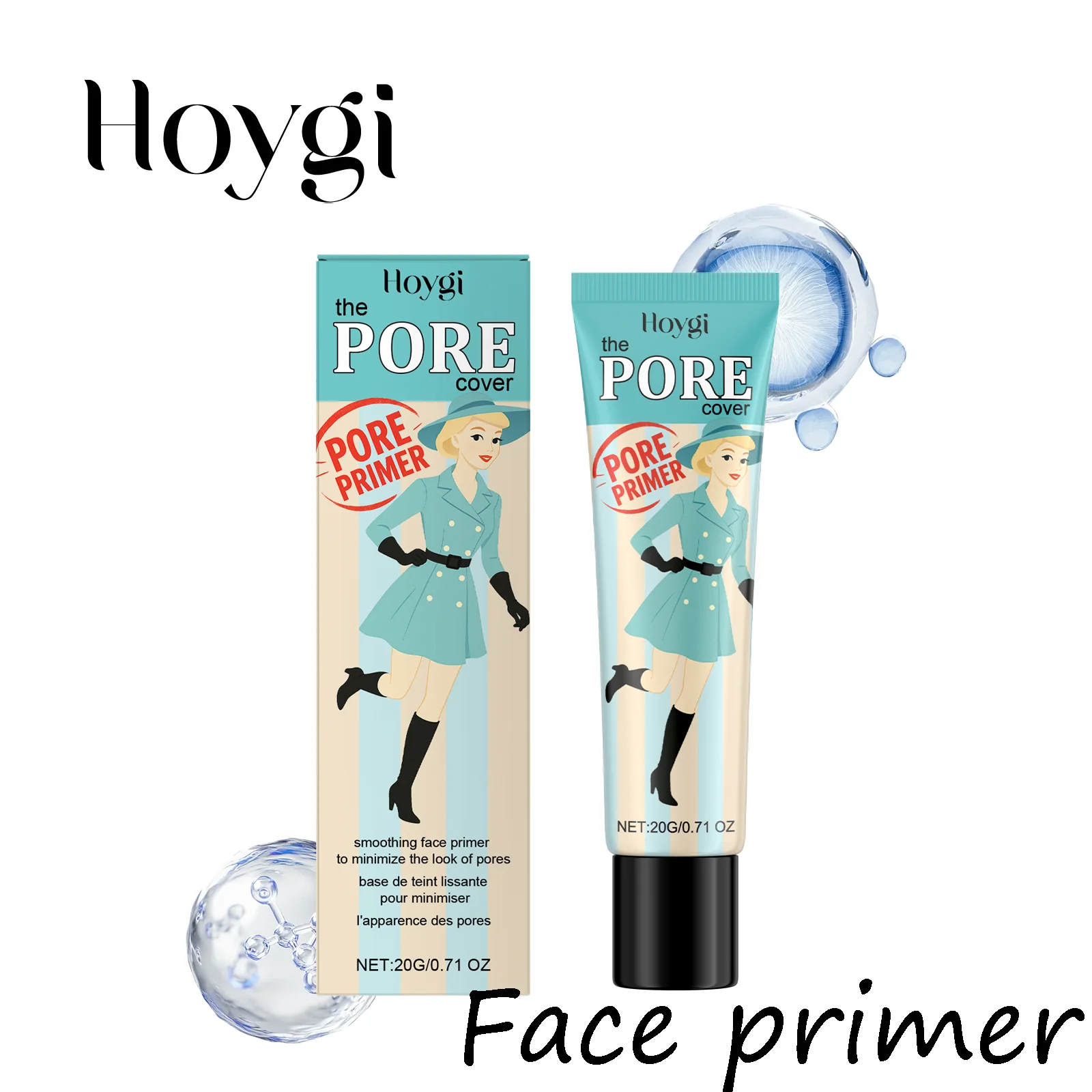 Hoygi – primaire de maquillage pour le visage, hydratant, longue durée, Non collant, même le teint, contrôle de l'huile, résistant à la sueur, lissant les pores