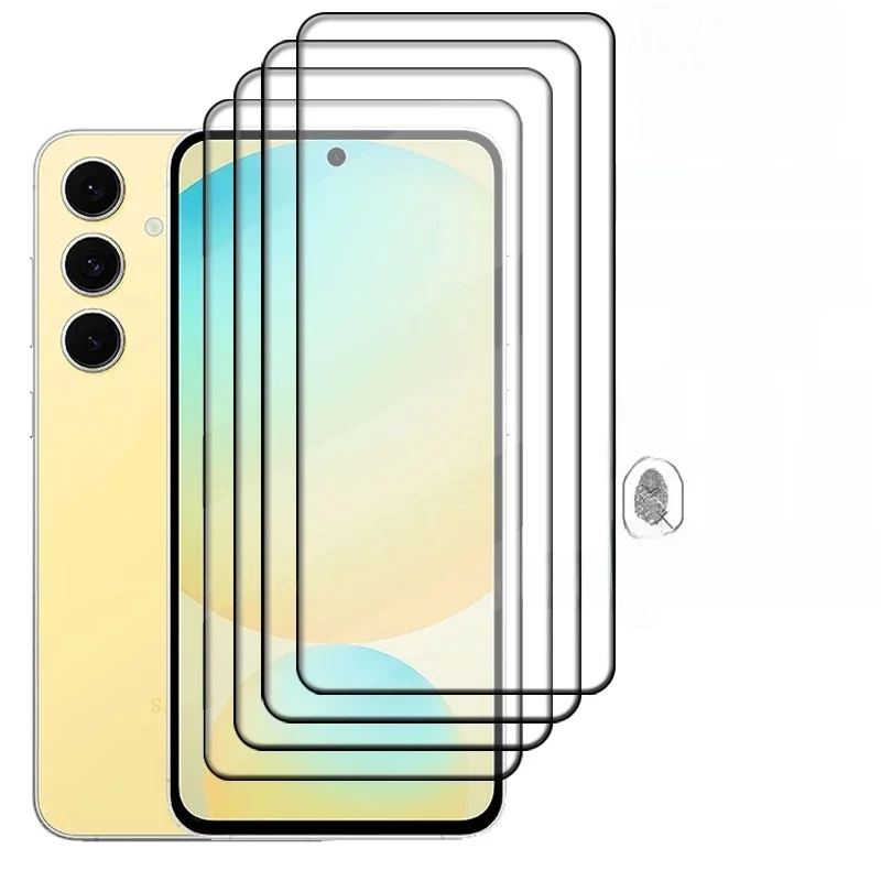 4 pièces pour Samsung S24 FE verre Samsung Galaxy S24 FE verre trempé 9H protection couverture complète colle protecteur d'écran Samsung S24 FE