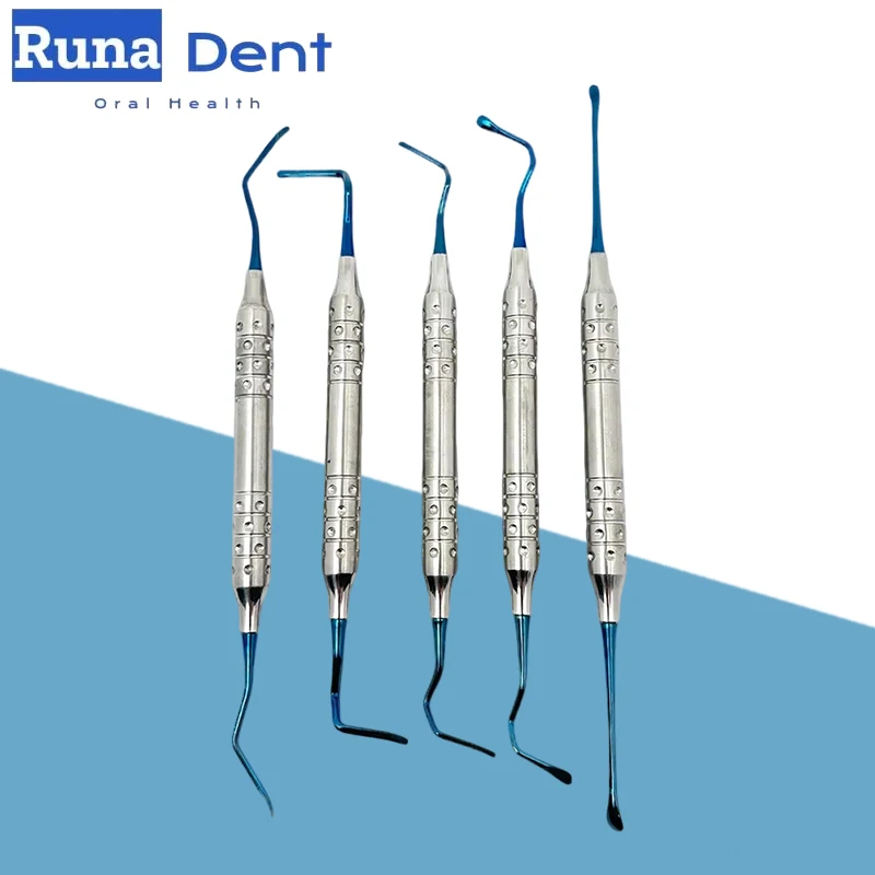 Dental Implant Surgical Kit 5pcs Titanium Vista Tunneling Instruments Periodontal Surgery Tool
