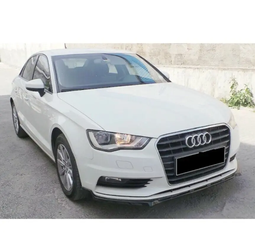 

For Audi A3 8V Front Bumper Extension 2012 - 2016--Body Kit Ornaments Car Antenna Wings Flaps Chrome Side Skirts