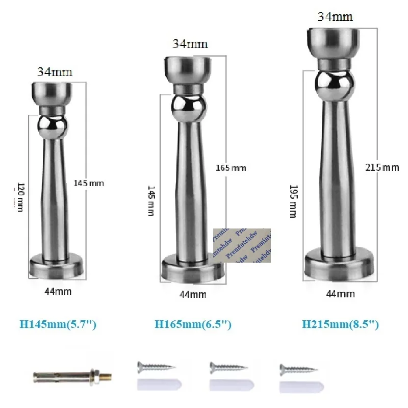 1Pc Stainless Steel Long Magnetic Doorstop Door Stop Holder White Black Antique Bronze Red Copper