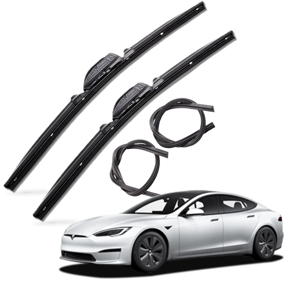 1 + 1 + 1 Tesla Model S Pure Premium Wiper Brush with Rubber