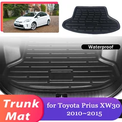 Car Trunk Mat for Toyota Prius 30 XW30 2010~2015 2011 2012 Luggage Waterproof Rug Cargo Boot Pad Liner Carpet Cover Accessories