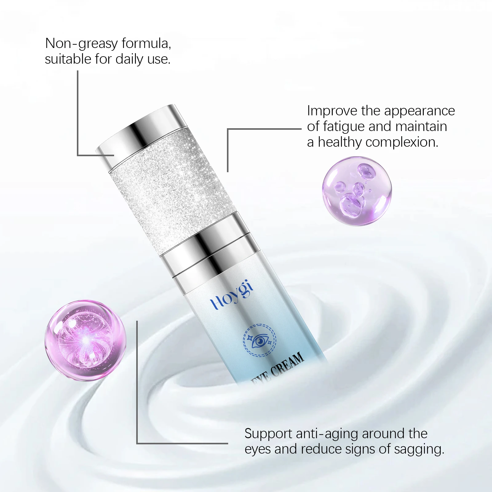 호이기 15ml 아이 타이트닝 크림 탄력 마사지 아이 케어 다크서클 제거 아이백 안티 퍼피니스 리프팅 스킨케어 아이 크림