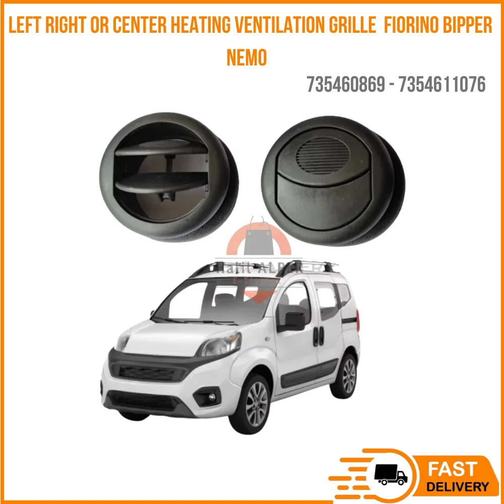 

For Left Right Or Center Heating Ventilation Grille Diffusor Fiat Fiorino Peugeot Bipper Citroen Nemo 735460869 - 7354611076