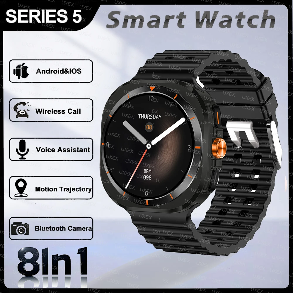 

New 8In1 Business Smartwatch Men 1.52” HD Bluetooth Call Gift For Man Health Tracking Wireless Charging Watch Sports Women 2025