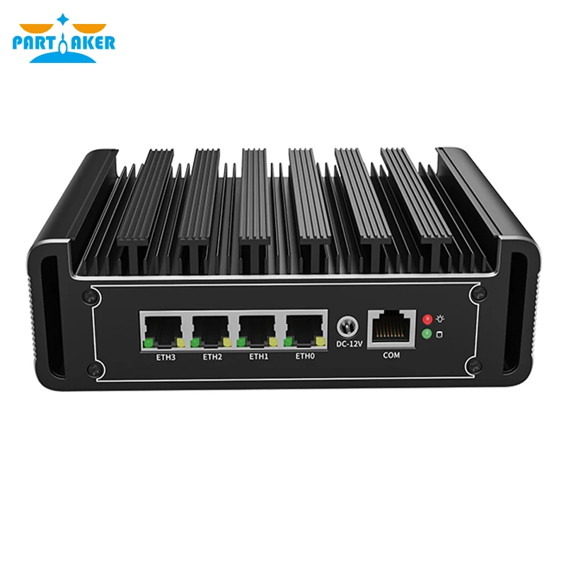 H7 2.5G Firewall Mini PC i7/i5/i3 Quad LAN Router Tanpa Kipas OPNsense pfSense 4K Dual Display VPN