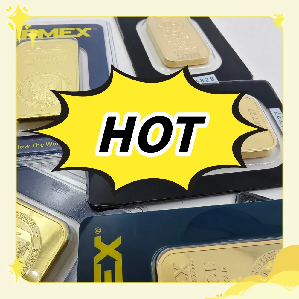 عالية الجودة سويسرا 1 أوقية/2.5 جرام/5 جرام/10 جرام/20 جرام/50 جرام/100 جرام الذهب والفضة غير المغناطيسي بار النحاس بار الحرف المعدنية لديكور المنزل هدية #1