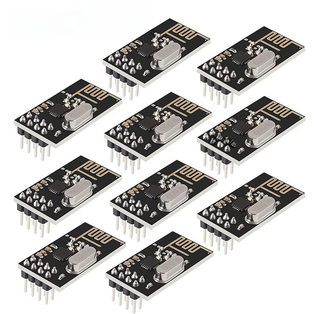 1-10 pièces NRF24L01 2.4GHz 2Mbit/s Transmission de données sans fil carte de Module émetteur-récepteur RF 1.9-3.6V pour Arduino bricolage