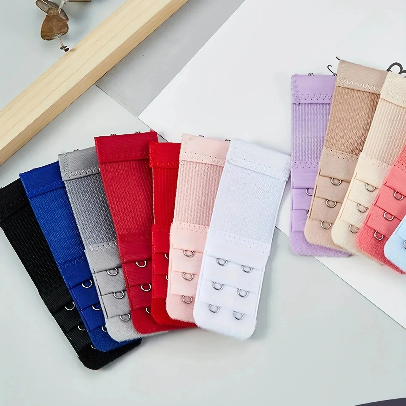 Extensions de soutien-gorge élastiques à 2 crochets, bande de soutien-gorge réglable confortable, accessoires de lingerie et de sous-vêtements pour femmes, 1PC, 2PCs