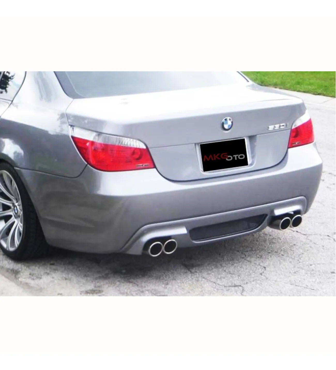 For BMW E60 Rear Diffuser M5 Bumper Lip fits M5 E60 E61-Spoiler Wİngs Flaps Body Kit Side Skirts Antenna Mirror Cover Hood Auto