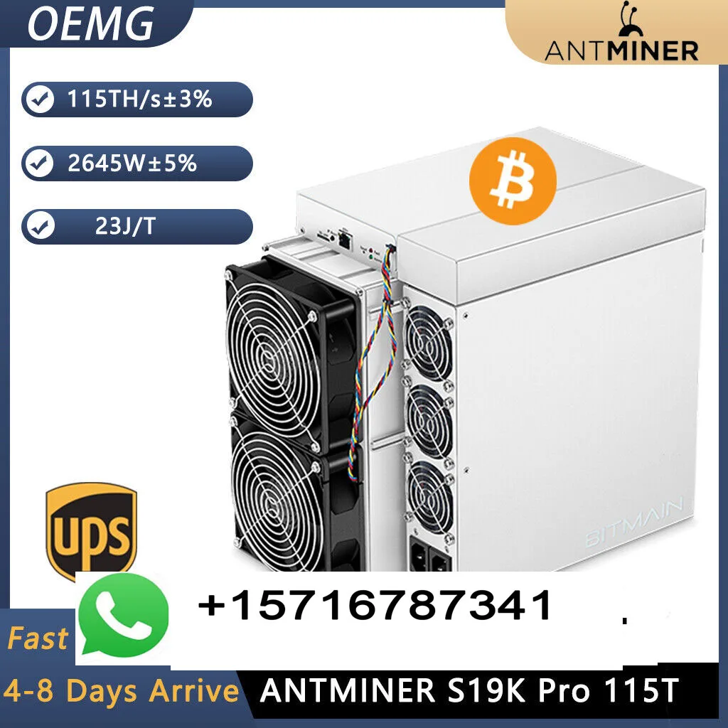 TB اشتر 2 واحصل على 1 مجانًا من Bitmain Antminer S19 Pro+ 125Th/s 3250W Bitcoin Miner BTC Mining