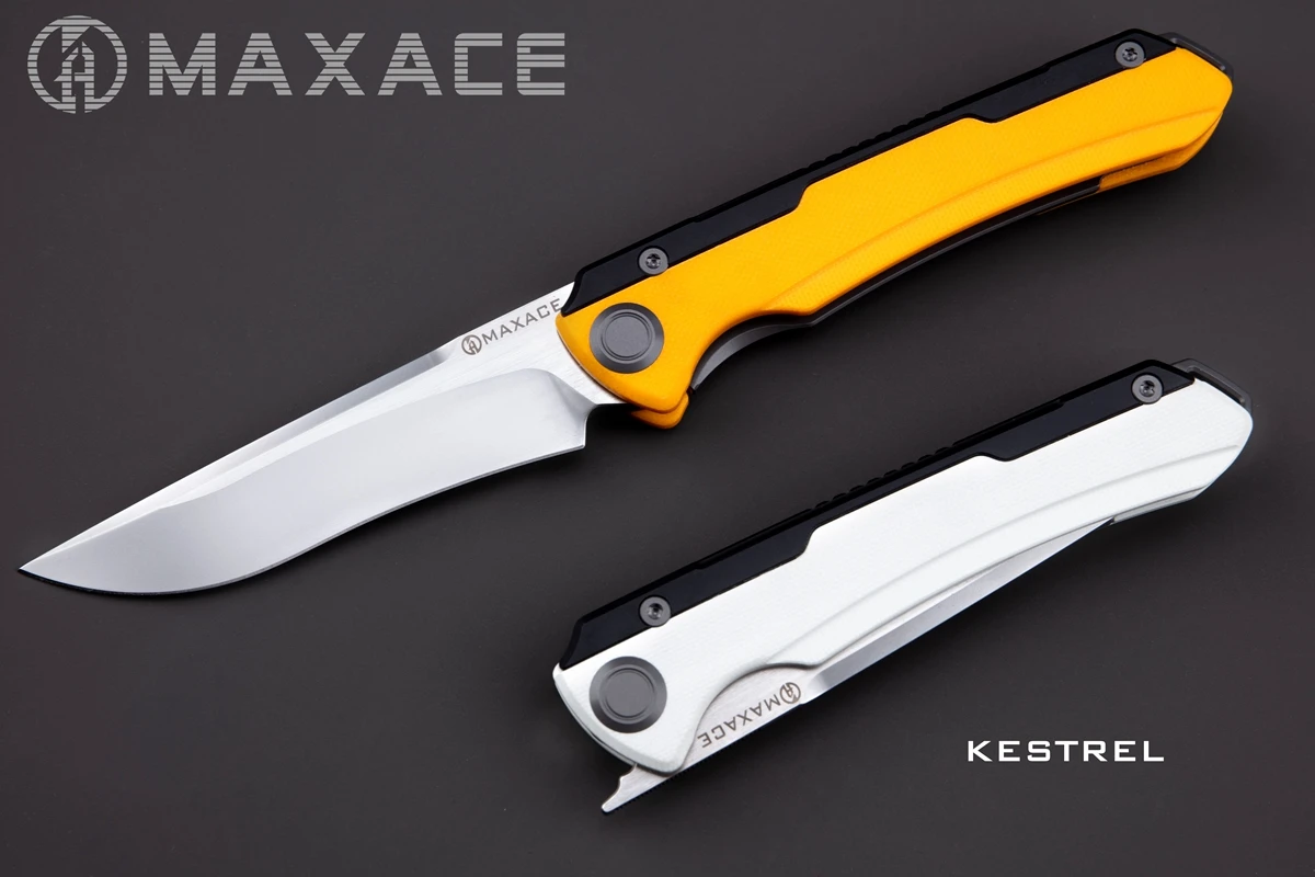 Maxace New KESTREL CPM-MAGNACUT Folding Knife Tactical Survival Knife for Hunting Camping Fishing Fruit Cutting Tool