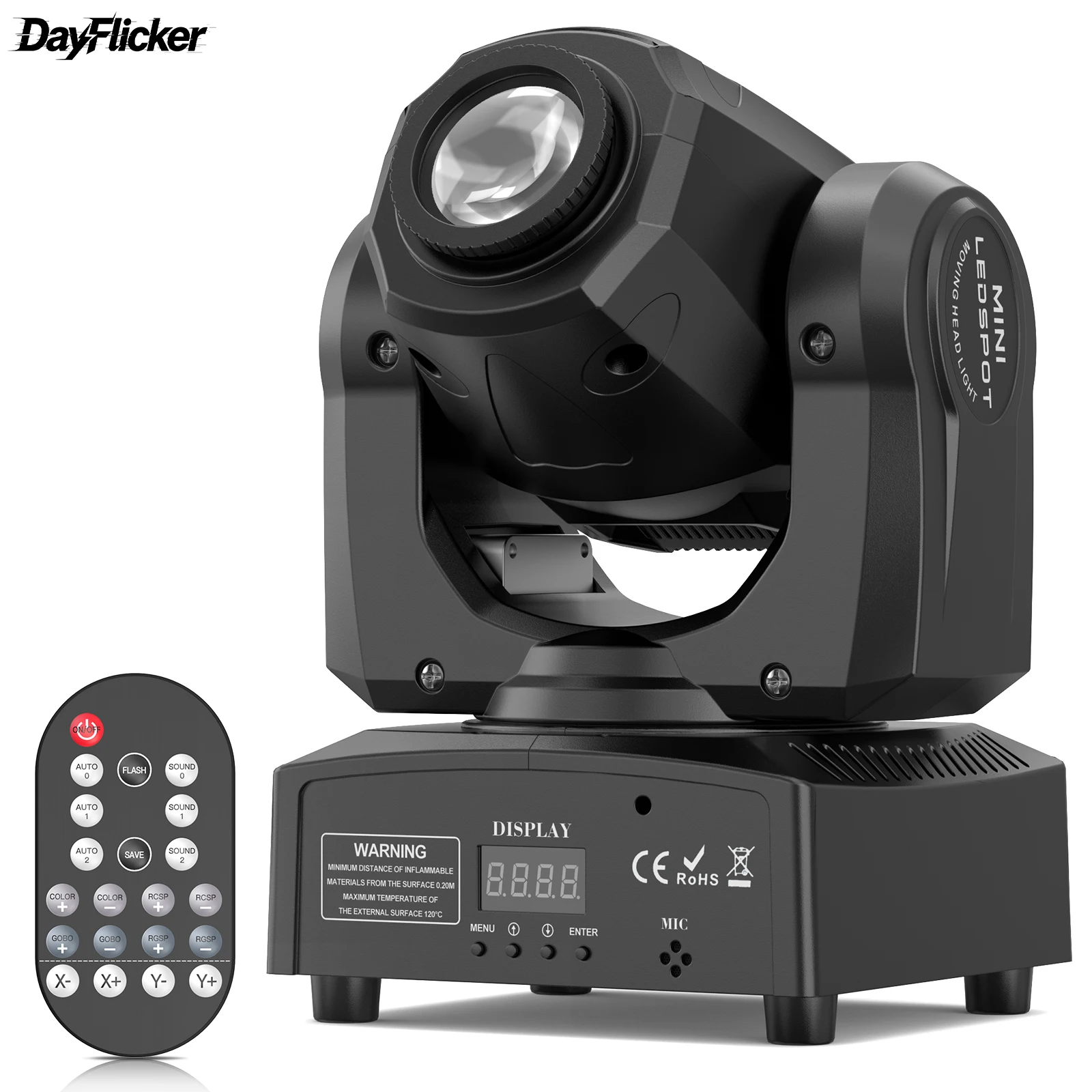 DayFlicker 150W LED Light Pattern Light Stgae Effect Moving Head Light With Remote Control DMX For Wedding Concert Club KTV Party