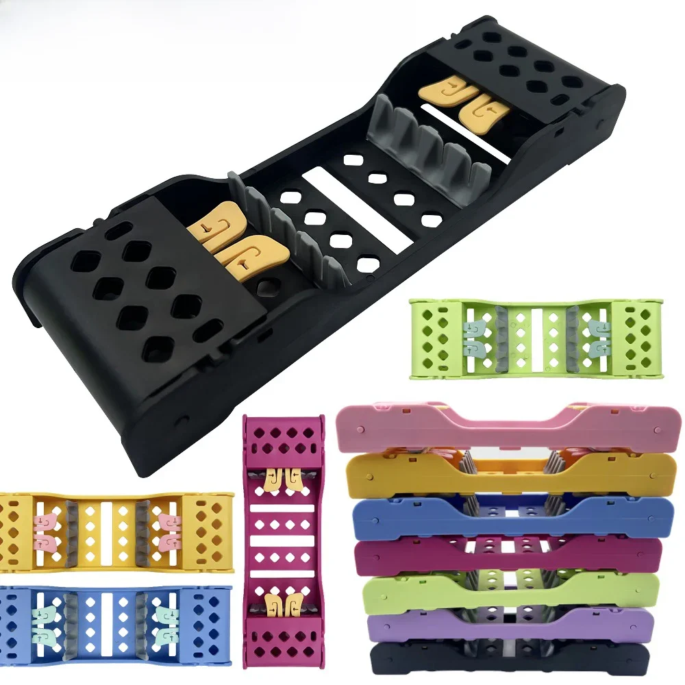 4 Sleuven Tandheelkundige Sterilisatiedoos Plastic Desinfectie Cassettehouder Houder Tandheelkunde Laboratoriuminstrumenten - afbeelding 2
