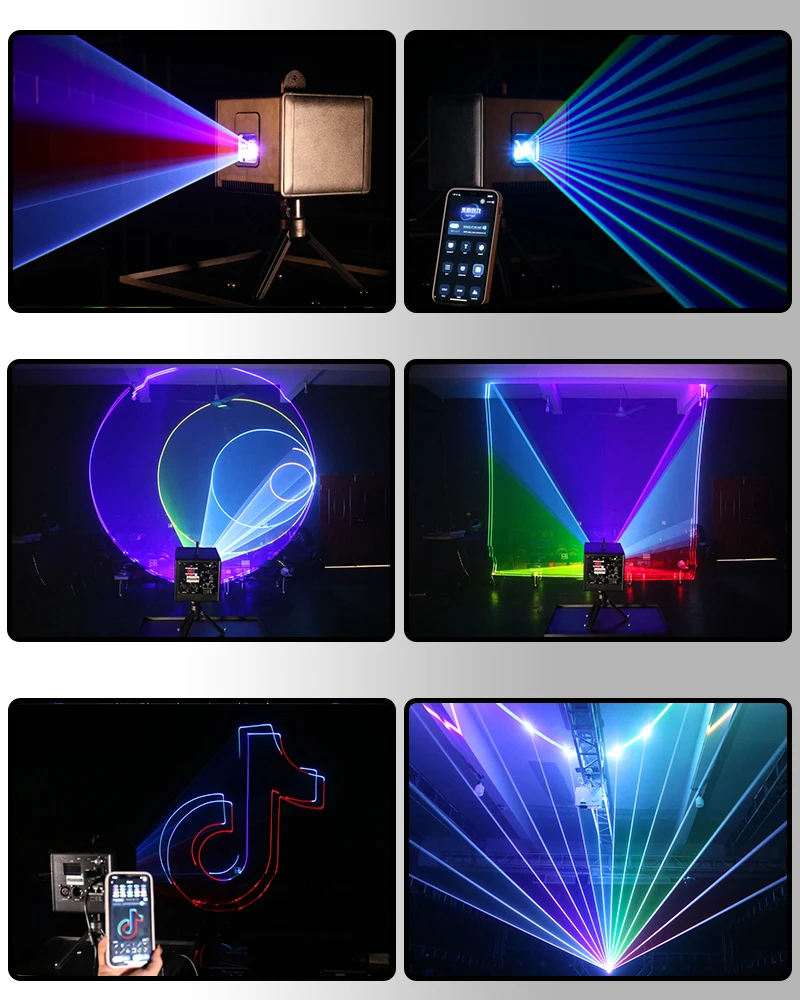 Lumière laser cancers de Noël, éclairage intérieur, DJ Chang Party, Bluetooth, contrôlable par application