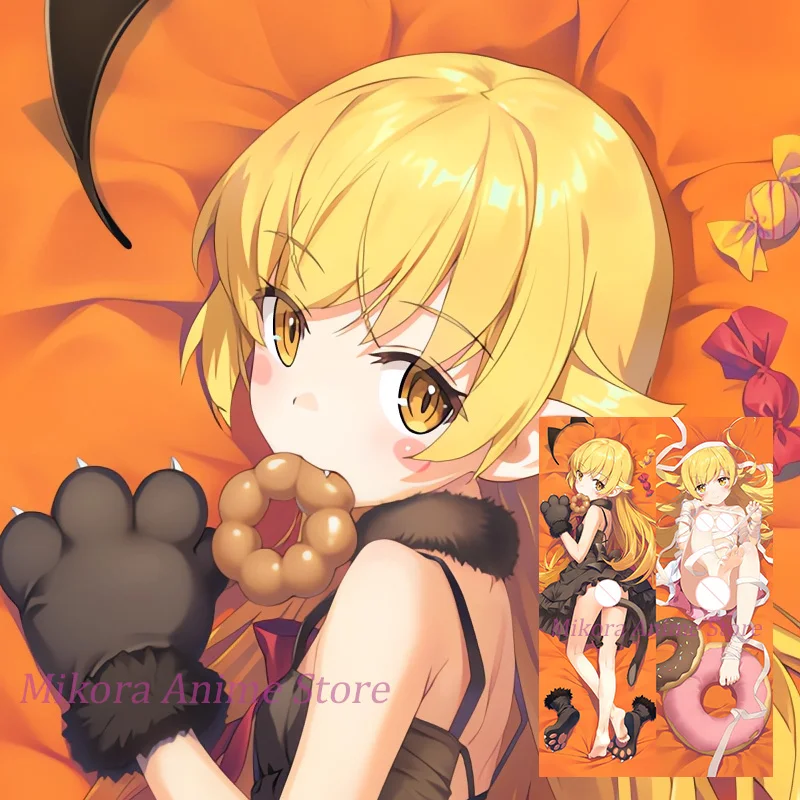 

Dakimakura oshino shinobu аниме наволочка для тела двусторонний принт 2WAY наволочка в натуральную величину