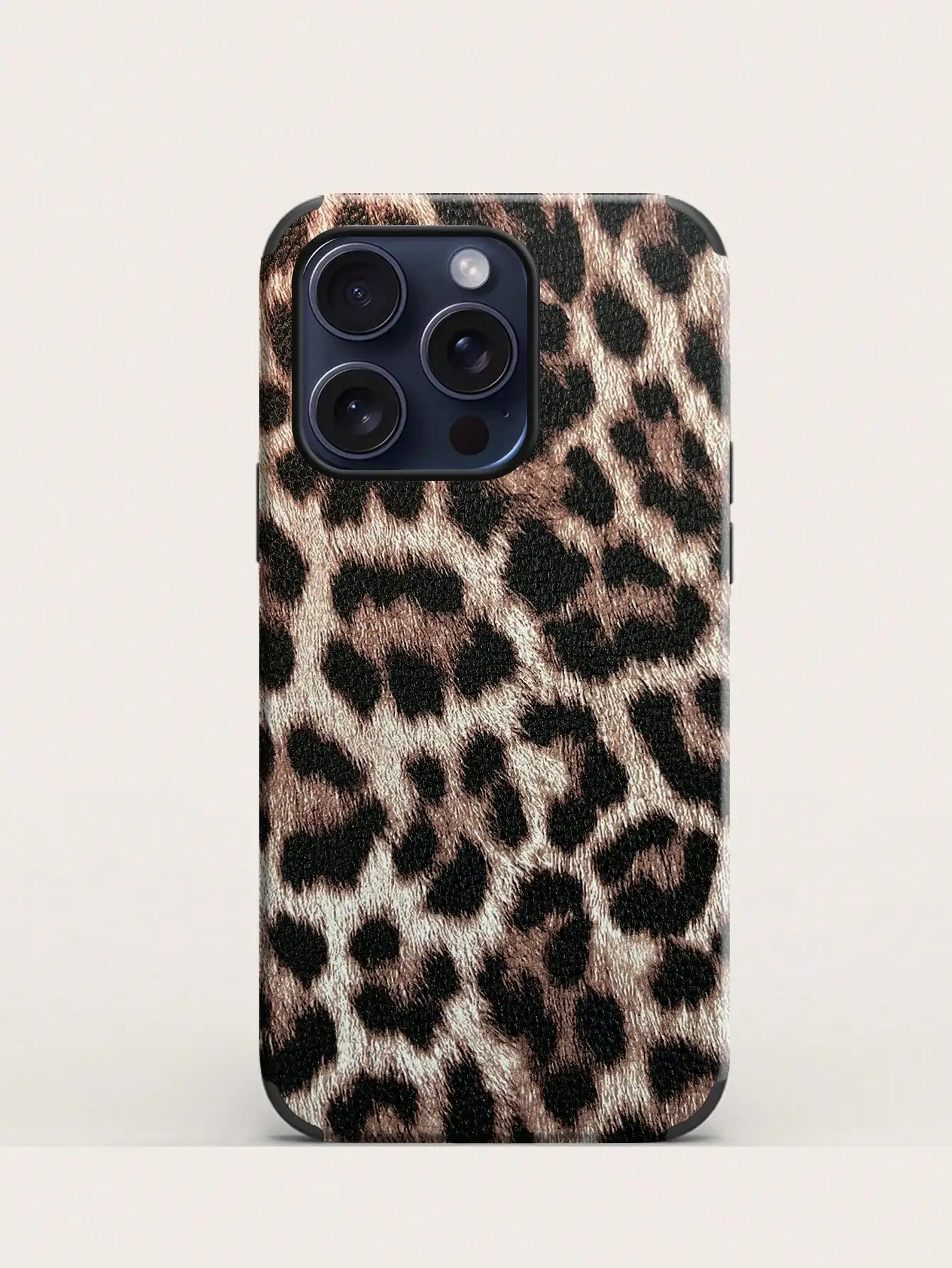 1 Leopard Print Pu Leather Anti-Fall and Shock-Proof Belt Spin Design Leather Craft Mobile Phone Soft Case Suitable for iPhone - náhled 5