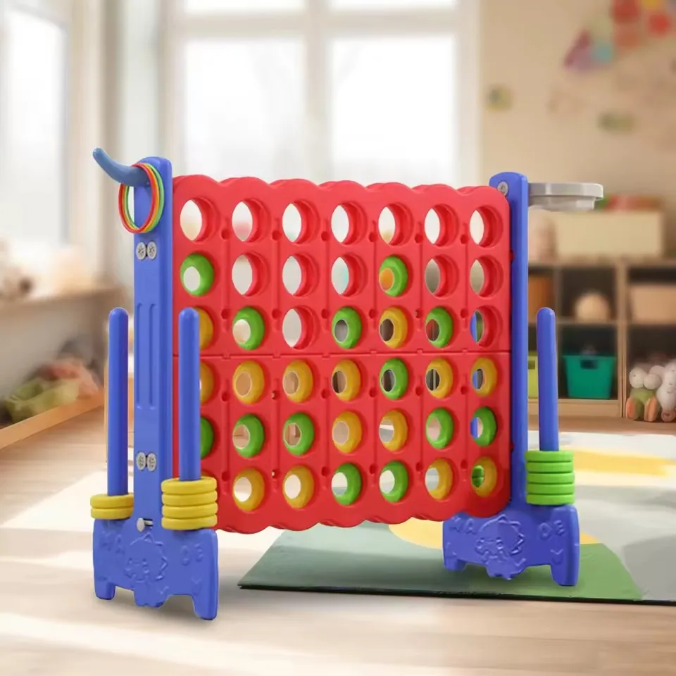 Giant Connect Four 4 Plastic Educational Four-in-a-row Outdoor Indoor Toys Giant 4 Jumbo 4 in a Row Connect Garow Game For Garde