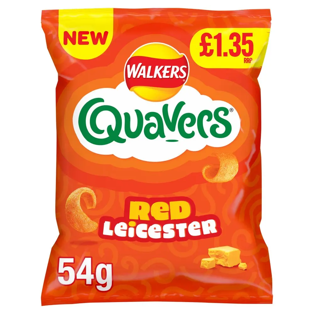 Quavers Red Leicester Cheese Crisps Pack of 18 × 54g