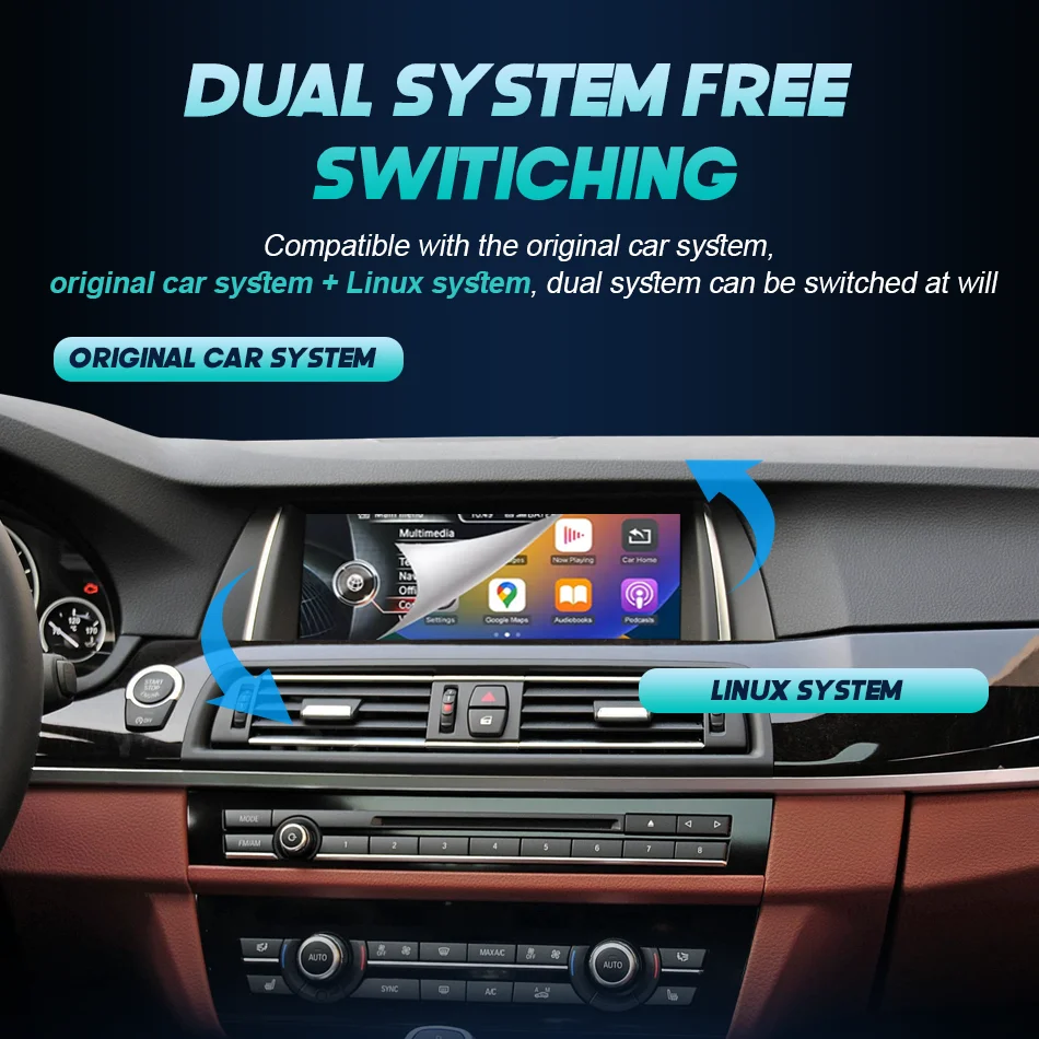 Picture 6: Wireless Carplay Player For BMW 5 Series F10 F11 F18 2011-2017 Car Screen Stereo GPS Navigation Auto Radio