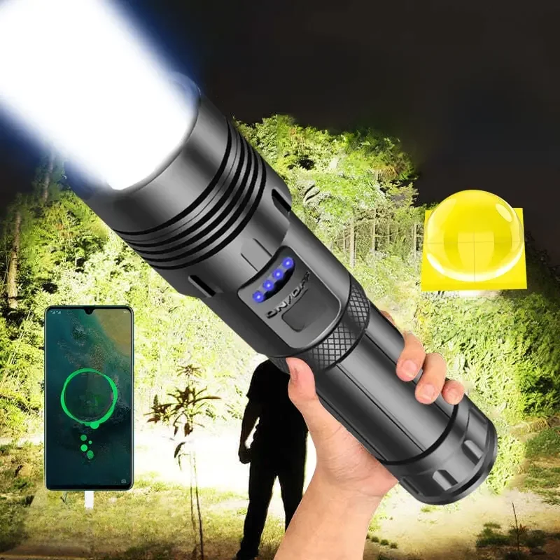Super XHP120 potężna latarka Led XHP90 latarka dużej mocy latarka akumulatorowa latarka taktyczna 18650 Usb lampa kempingowa — 2